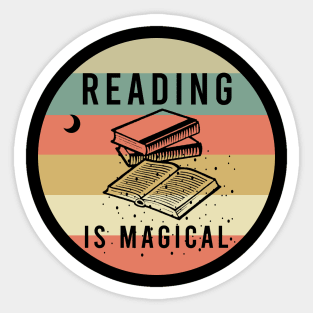 Reading is magical Sticker